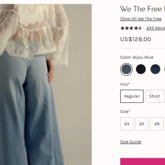 NEW Balloon Lotus Jeans size XL 12 - Picture 4 of 11